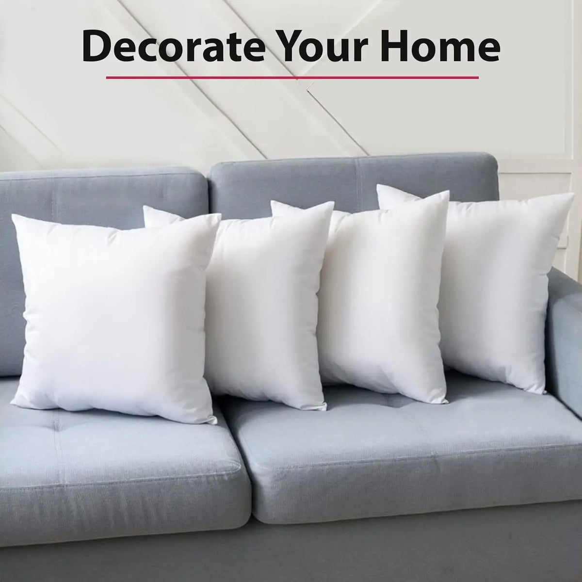 LDC Lux Decor Collection Soft Supportive Throw Pillow Inserts