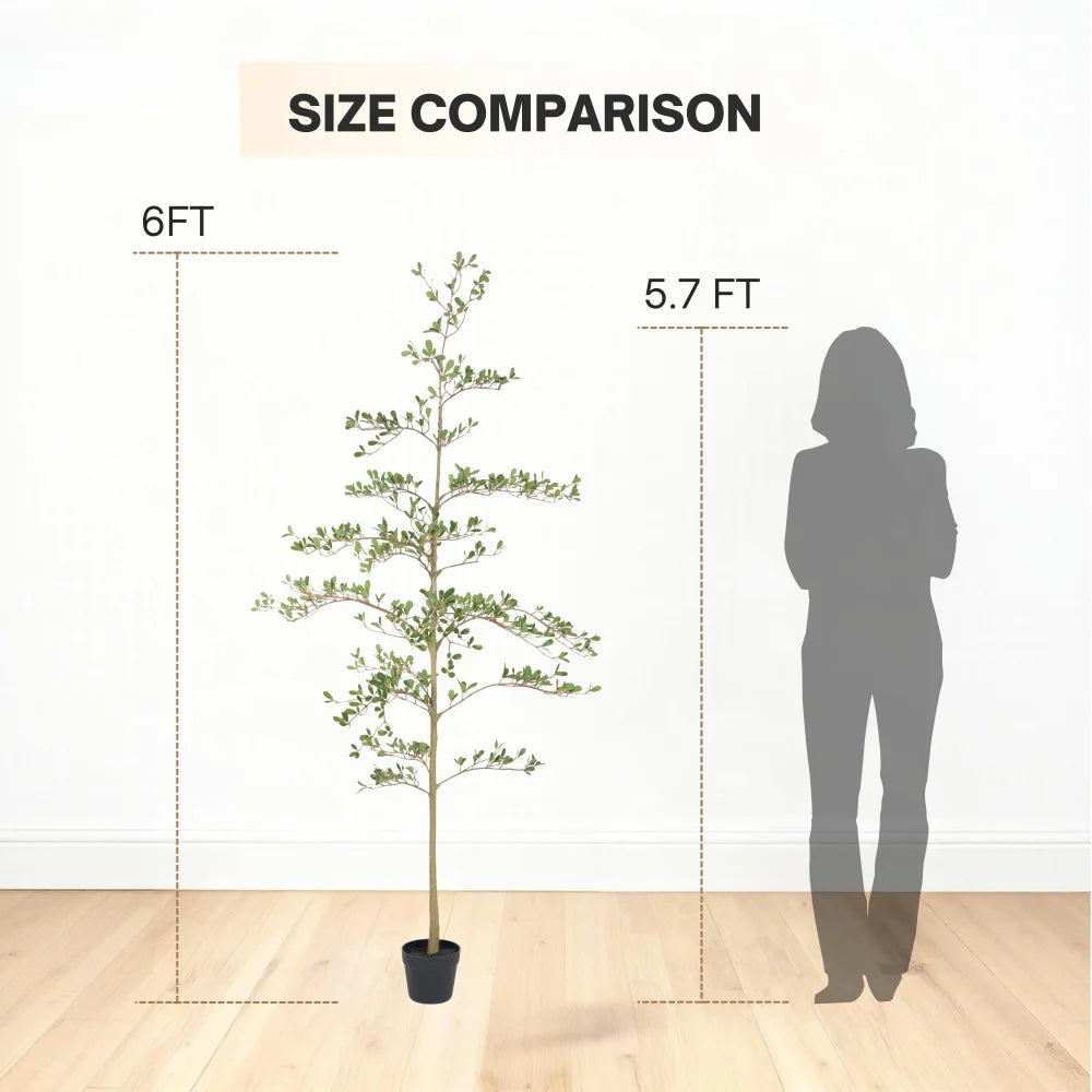 Artificial Olive Tree Faux Potted Plant Indoor Outdoor Decor