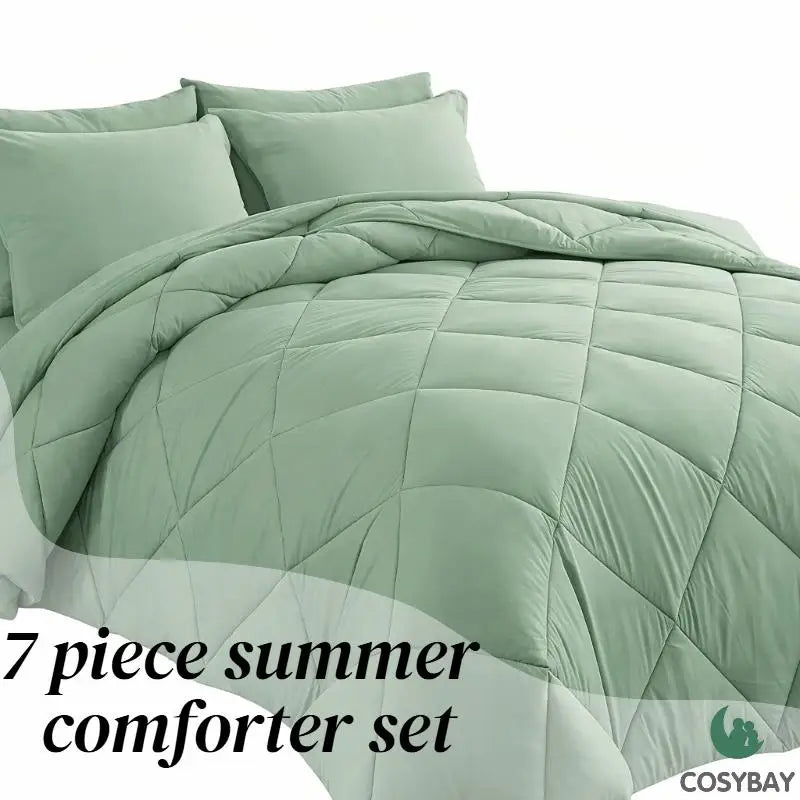 Reversible Microfiber Comforter Set With Soft All Season Bedding