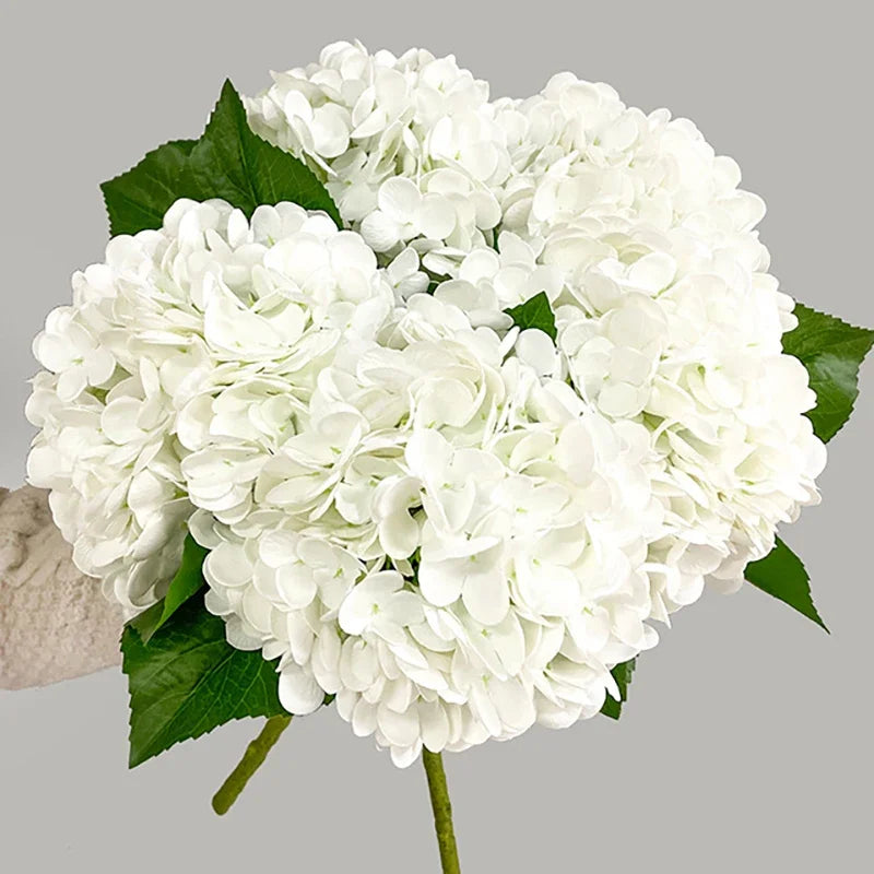Real Touch Hydrangea Artificial Flowers 3D Printing Latex Large Hydrangea for Home Decoration Bridal Bouquet Wedding