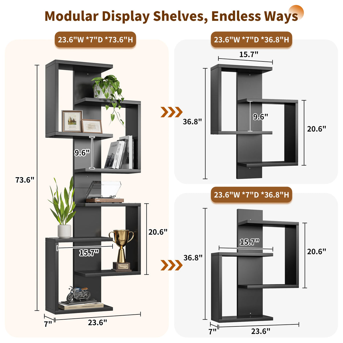 Modern Floating Wall Shelves with Hidden Brackets for Stylish Storage