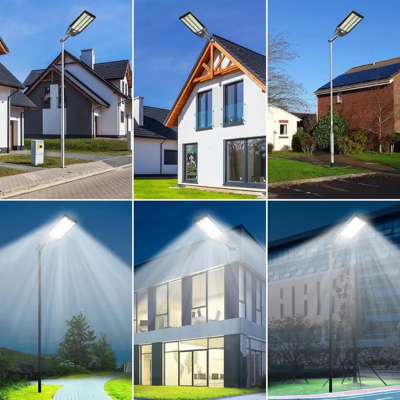 Solar Motion Sensor Security Light With Dusk To Dawn Lighting