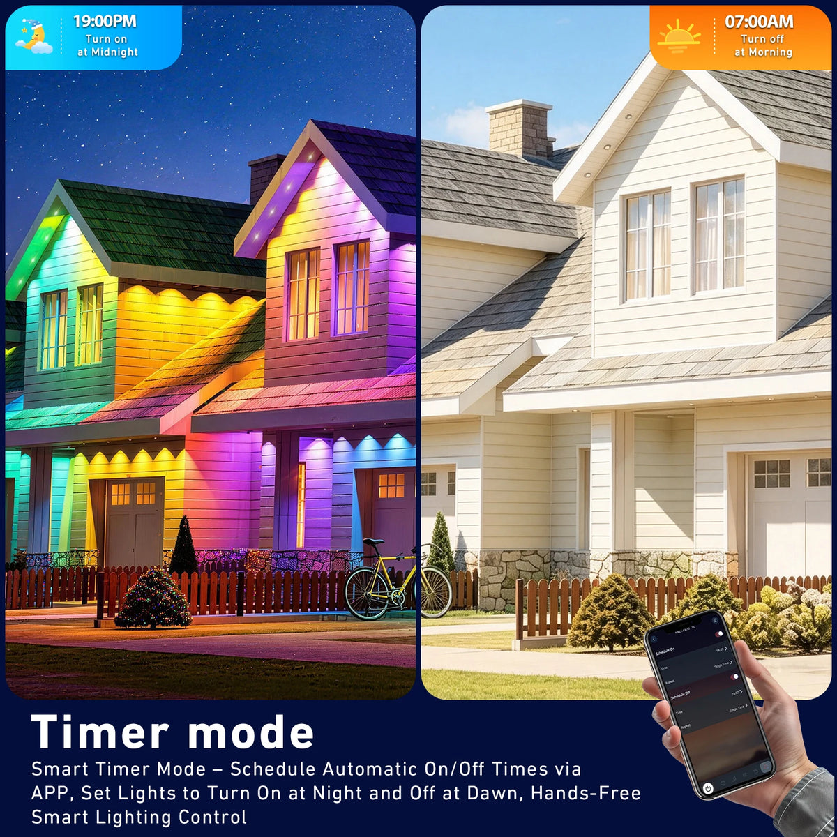AILBTON Permanent Outdoor Smart Eaves Lights With Music Sync