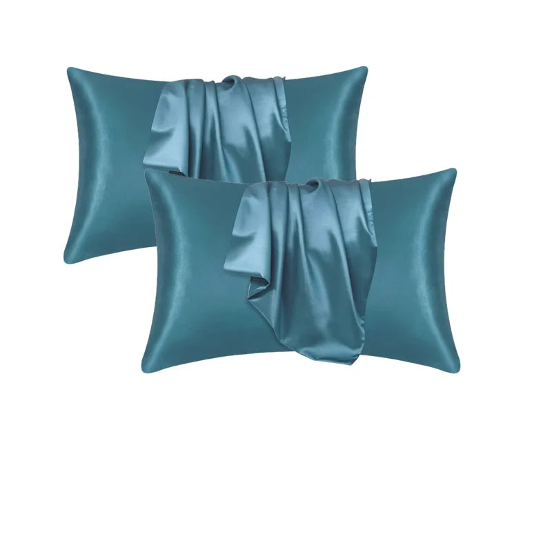 100% Silk Pillowcase Pillow Cover Silky Satin Hair Beauty Pillowcase Comfortable Pillow Case Home Decor Pillow Covers.