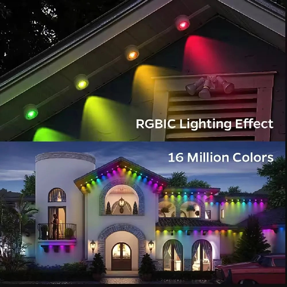 Smart Permanent Waterproof Outdoor Lights With App And Remote Control