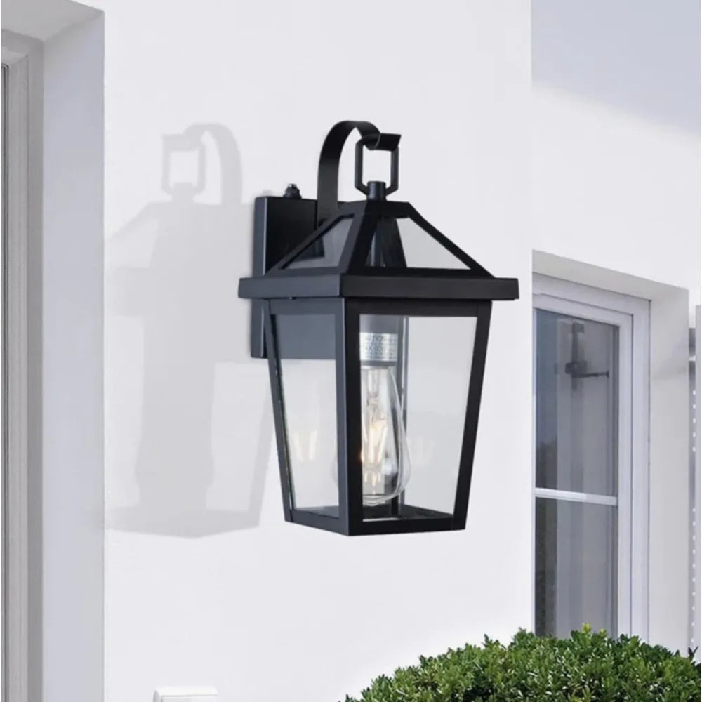 Dusk to Dawn Waterproof Outdoor Wall Light With Tempered Glass