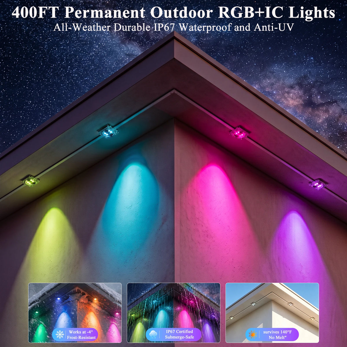 AILBTON Waterproof Permanent Outdoor Lights with App and Music Sync