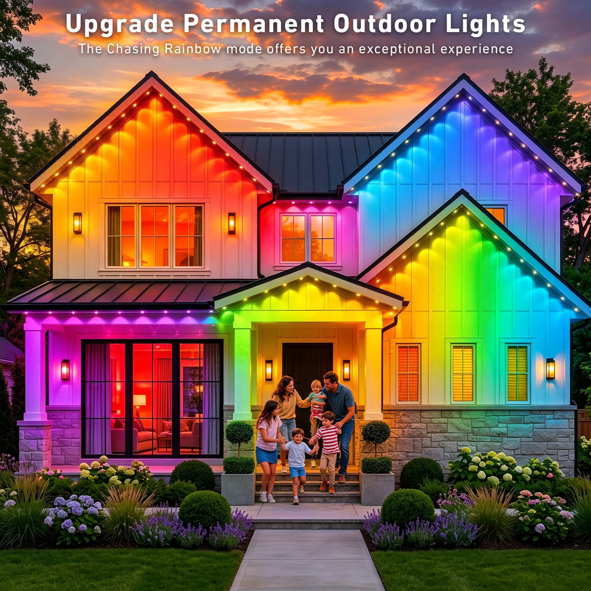 AILBTON Permanent Outdoor Smart Eaves Lights With Music Sync