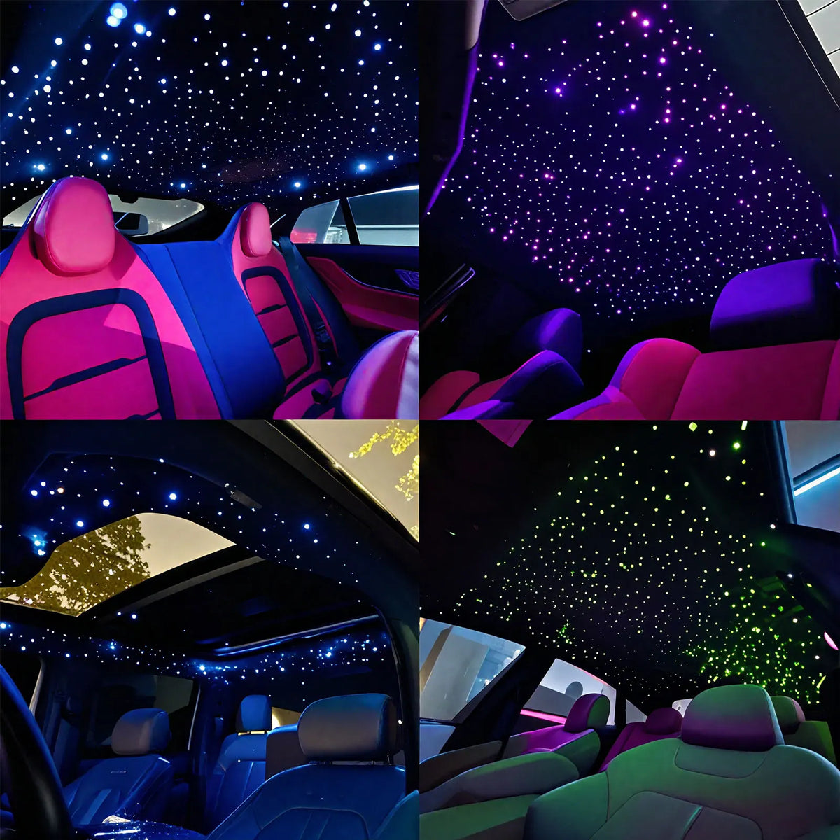 VASTFIRE RGBW Fiber Optic Star Ceiling Light Kit Music Sync