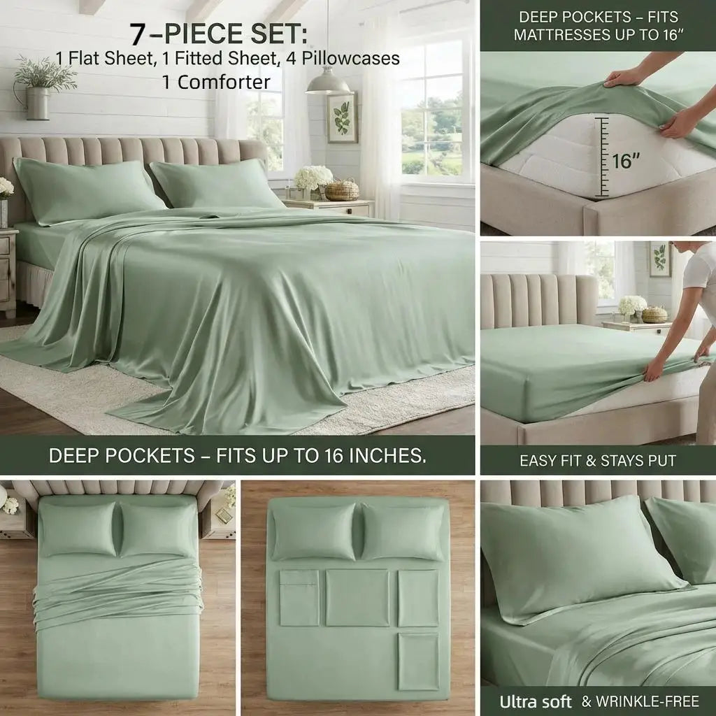 Reversible Microfiber Comforter Set With Soft All Season Bedding