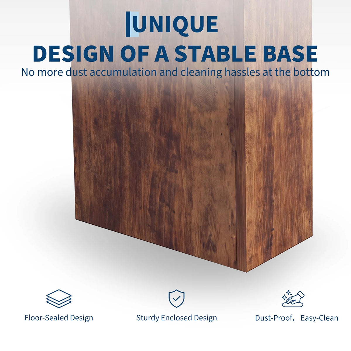 HiMISS Farmhouse Wave Edge Wooden Console Table for Entryway