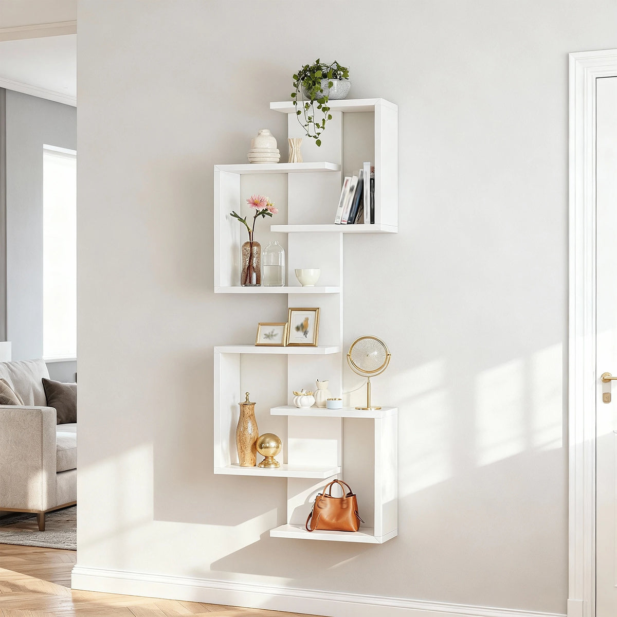 Modern Floating Wall Shelves with Hidden Brackets for Stylish Storage