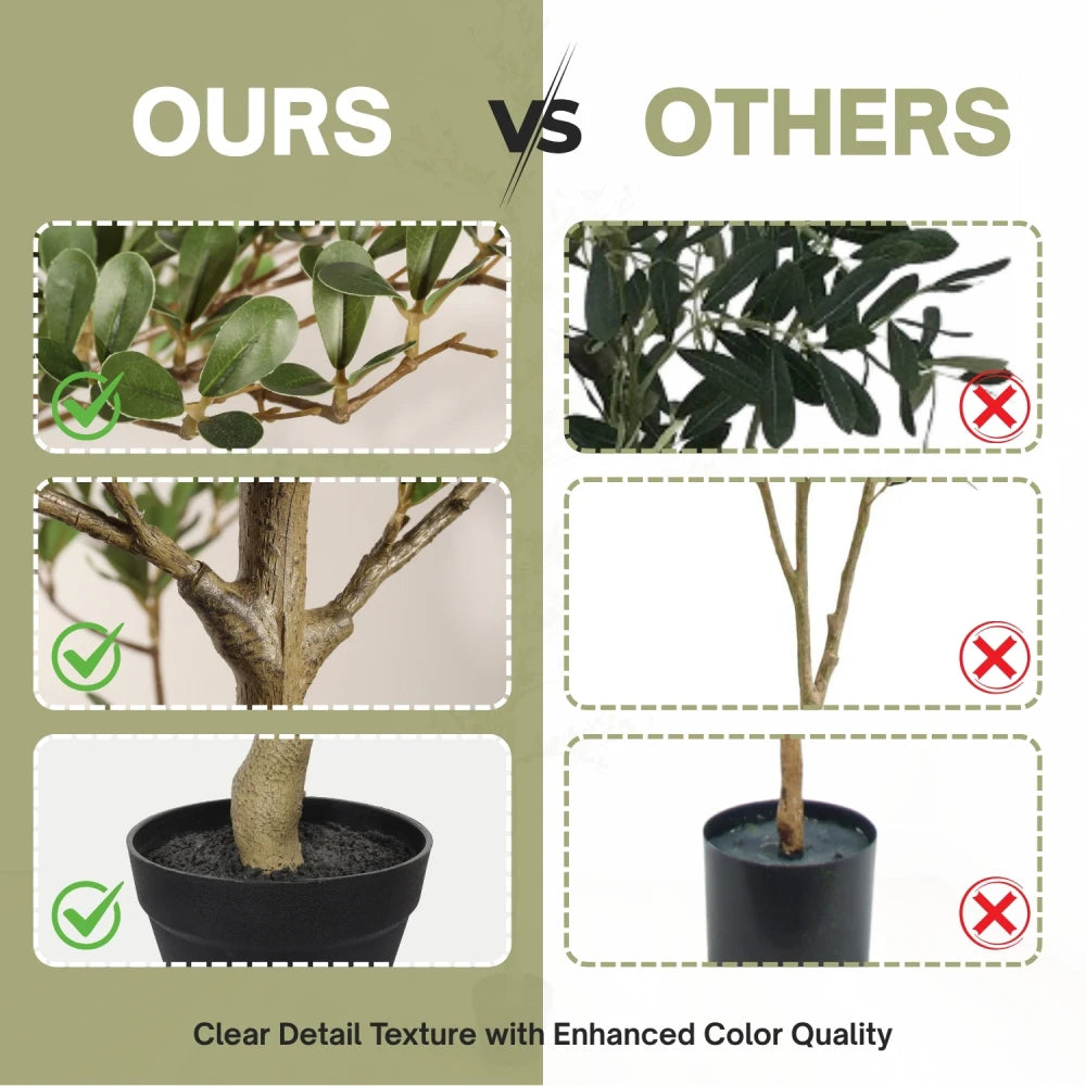 Realistic Artificial Olive Tree Indoor Home Decoration Plant