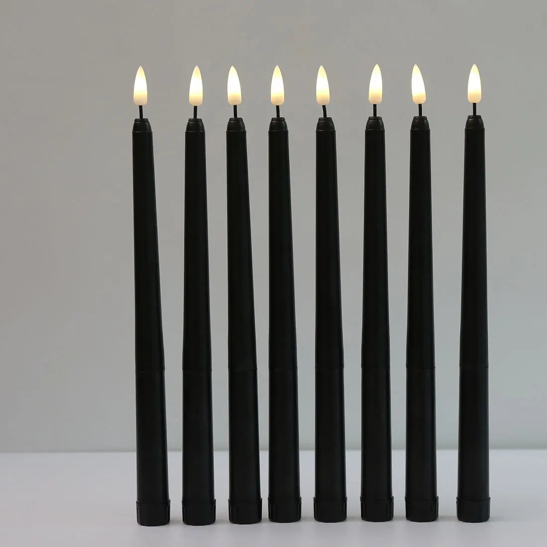 Flameless LED Taper Candles With Realistic Flickering Halloween Glow