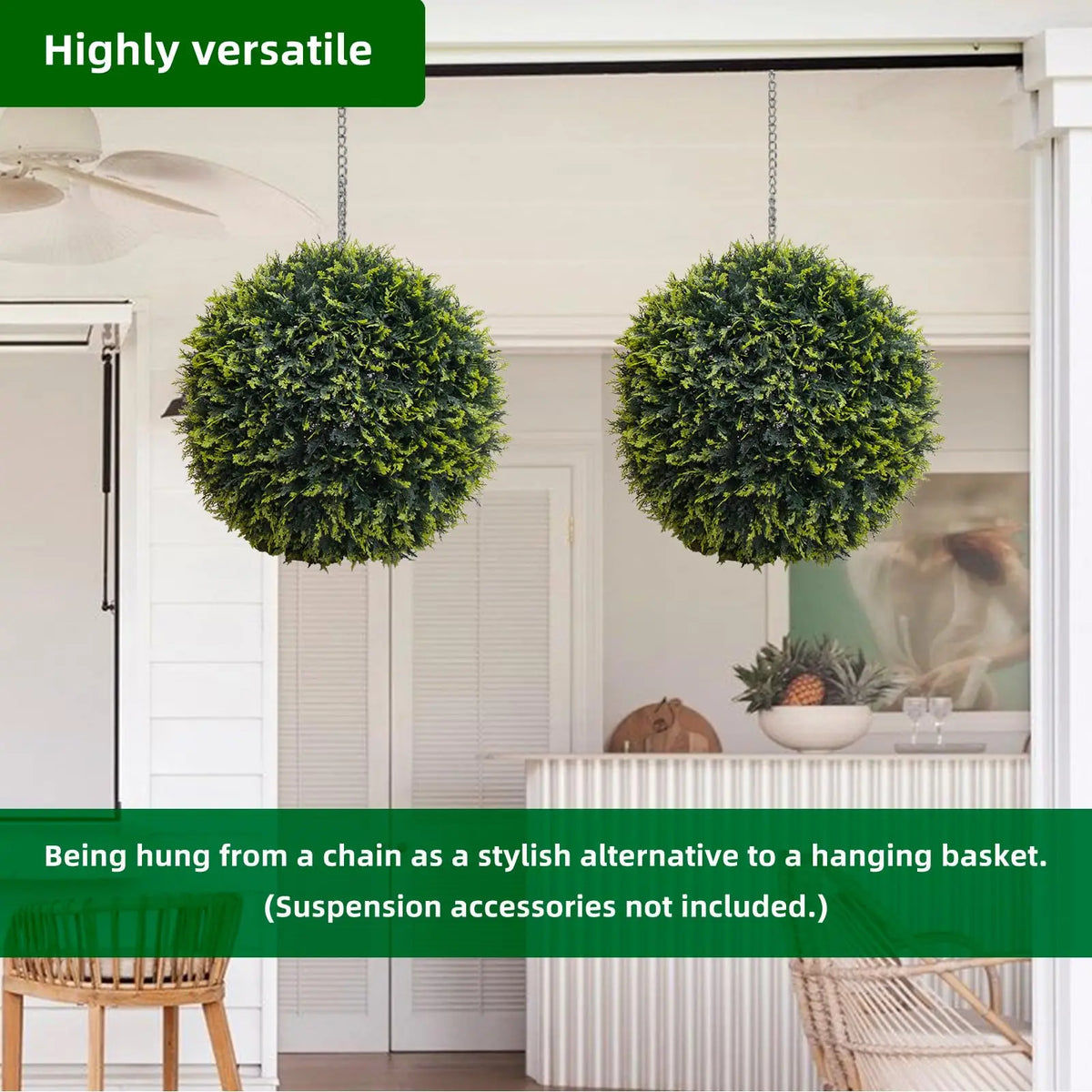 Studyset Artificial Topiary Balls for Outdoor Garden and Wedding Decoration