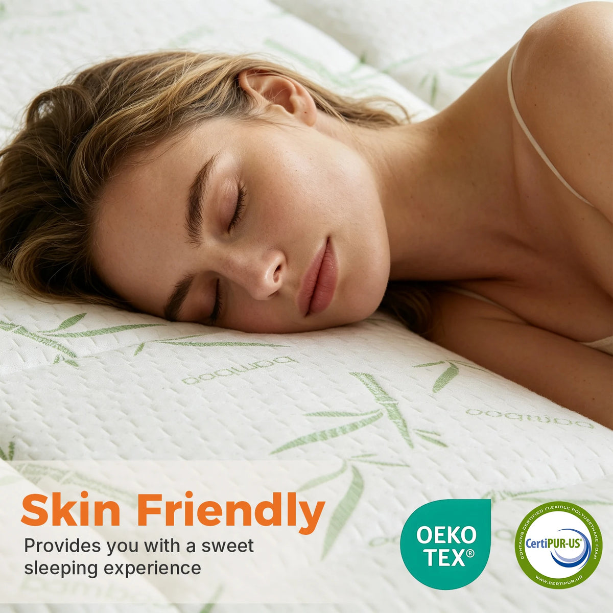 MCQ Dual Layer Gel Memory Foam Mattress Topper Cooling Cover