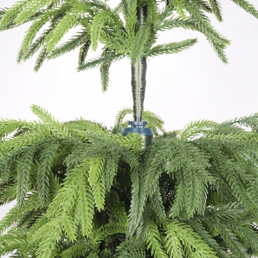 Artificial Real Touch Norfolk Pine Tree Potted Christmas Decor