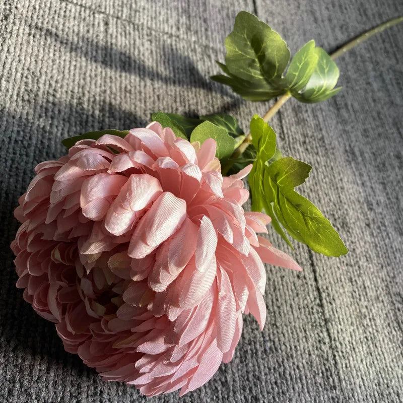 Large Single Chrysanthemum Country Style Living Room Flower Arrangement Artificial Flowers Wedding Shooting Props Decor Floral