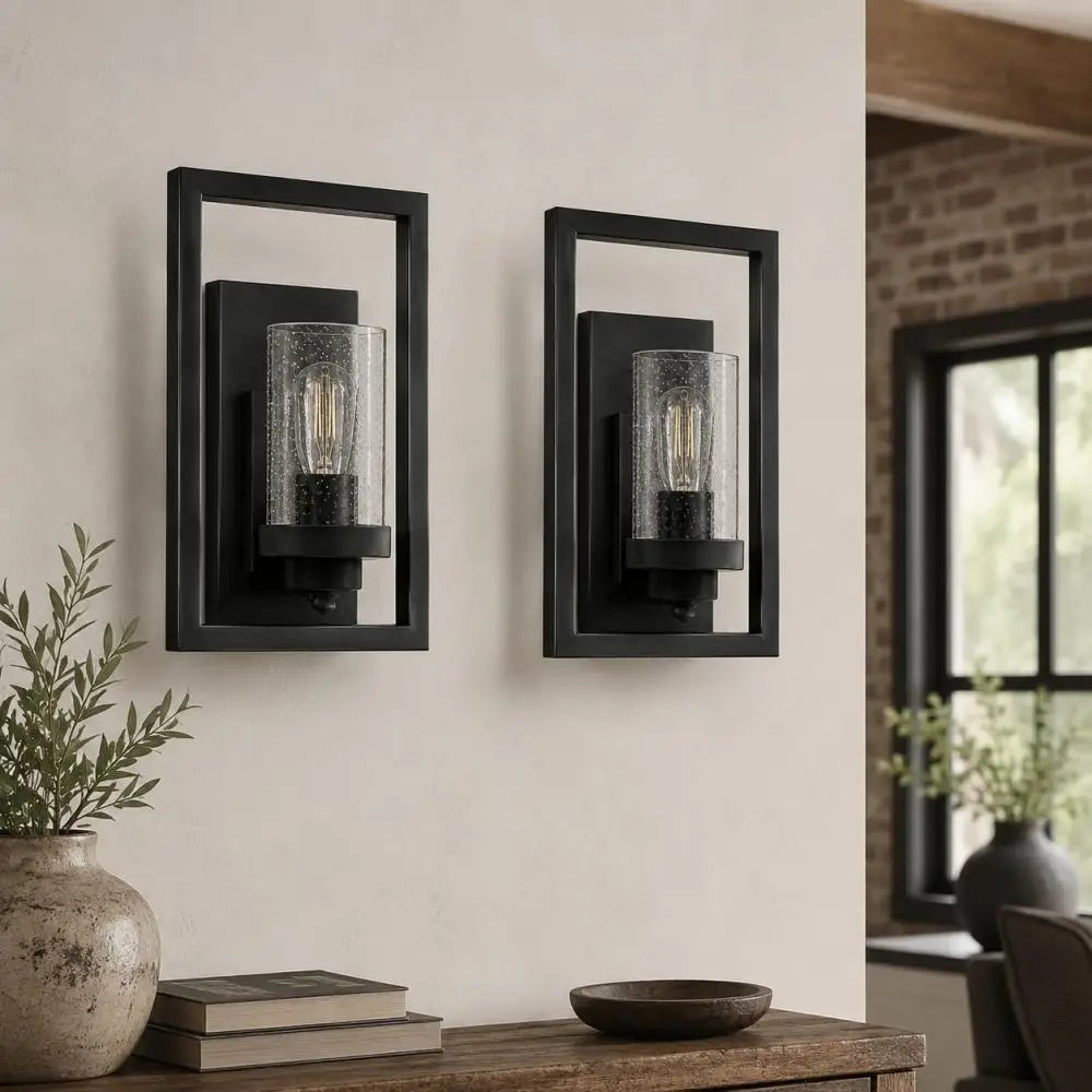 Industrial Vintage Glass Wall Sconce with Clear Glass Shade