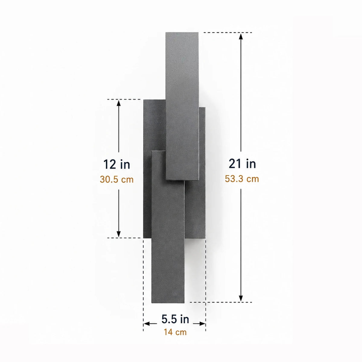 Dimmable LED Smart Outdoor Aluminum Wall Light Fixture