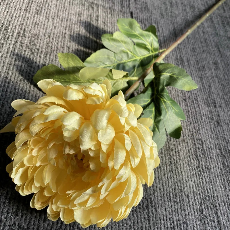 Large Single Chrysanthemum Country Style Living Room Flower Arrangement Artificial Flowers Wedding Shooting Props Decor Floral