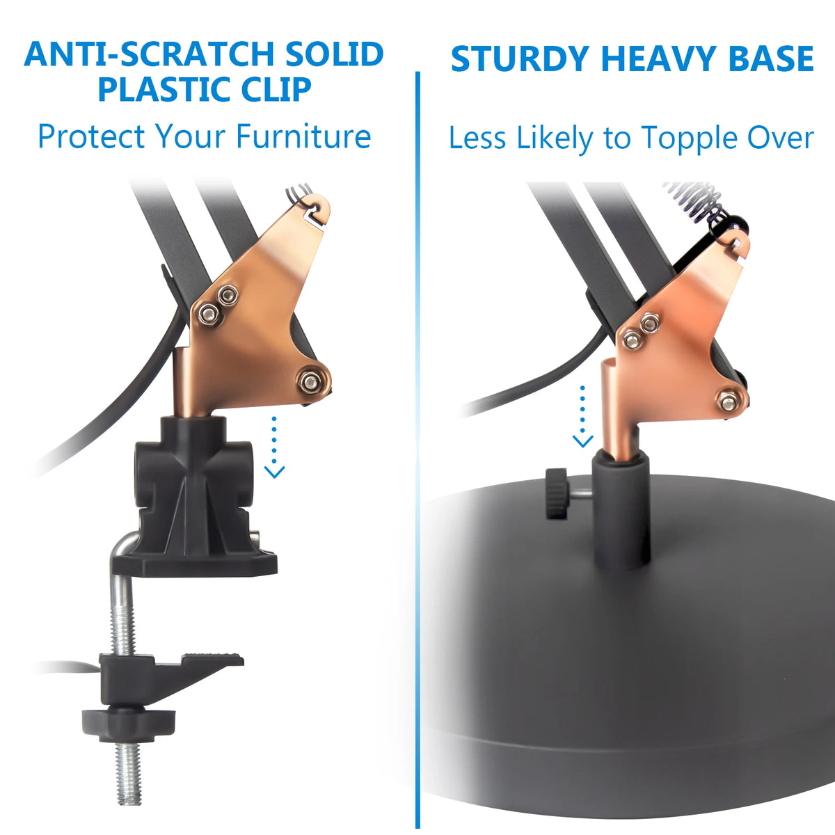 Adjustable Metal Architect Desk Lamp With Swivel Arm And Switch
