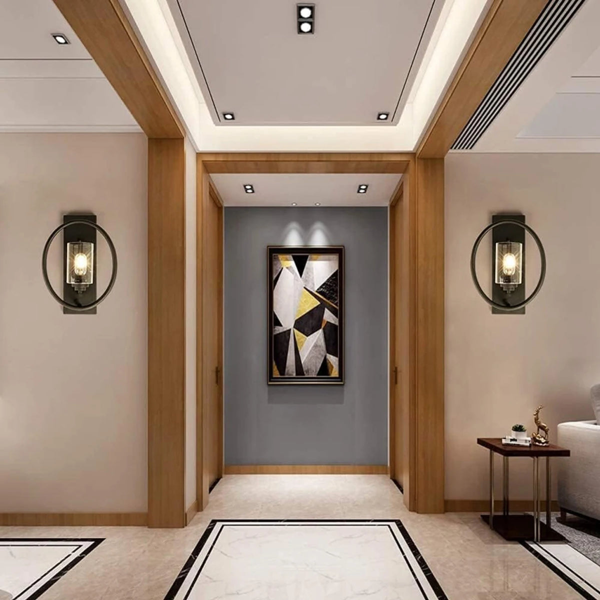 Dimmable Outdoor Wall Sconces Set of Two for Home Lighting