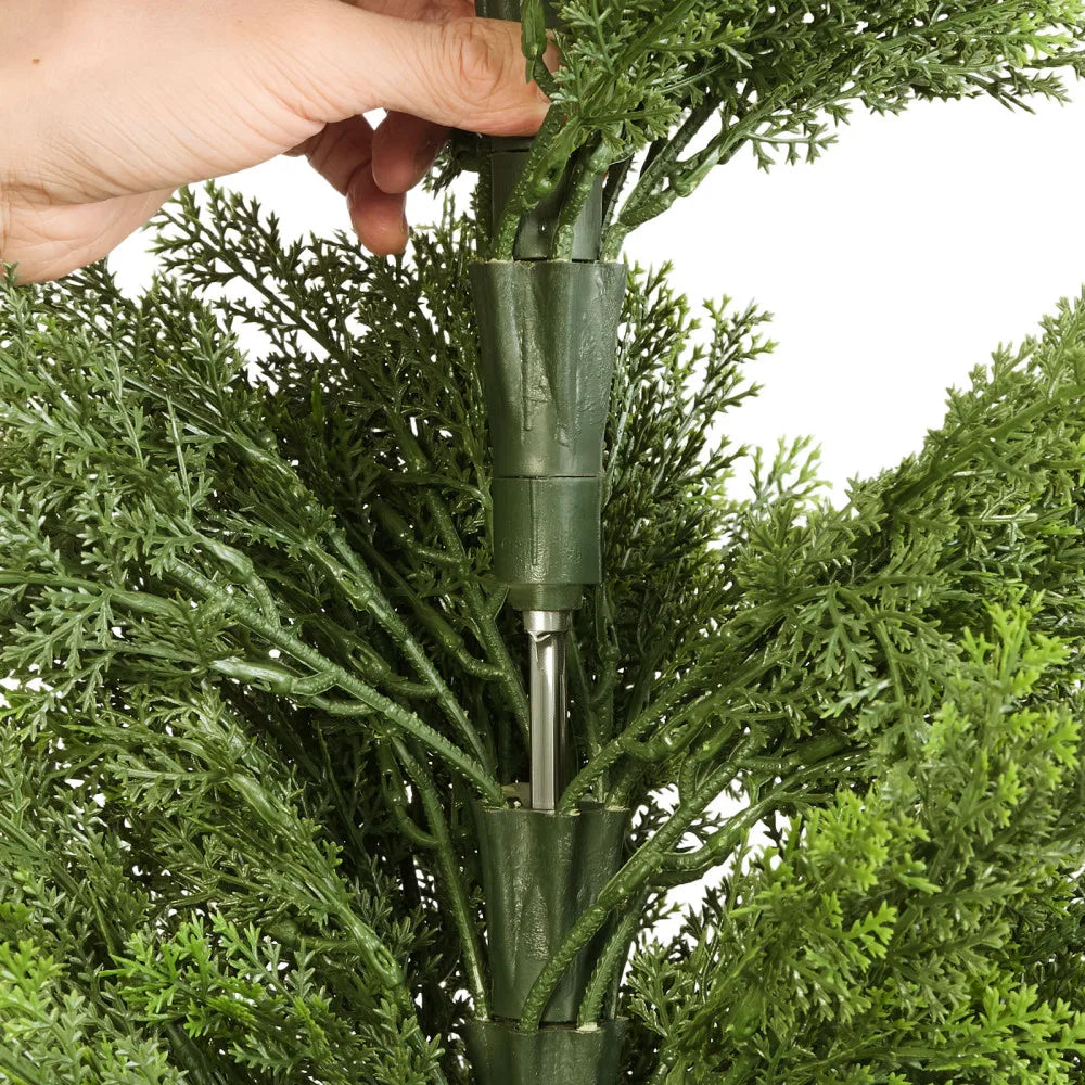 Artificial Topiary Cedar Trees Faux Pine Shrubs For Home Decor