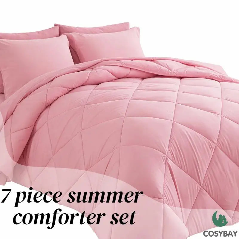 Reversible Microfiber Comforter Set With Soft All Season Bedding