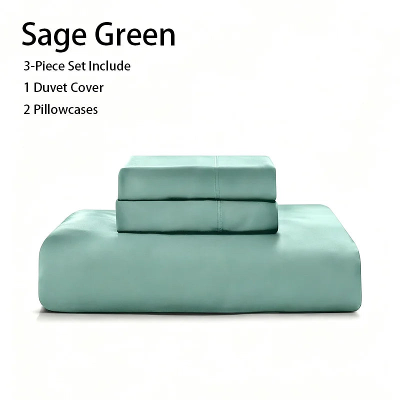 Bamboo Viscose Duvet Cover Set Cooling Breathable Bedding
