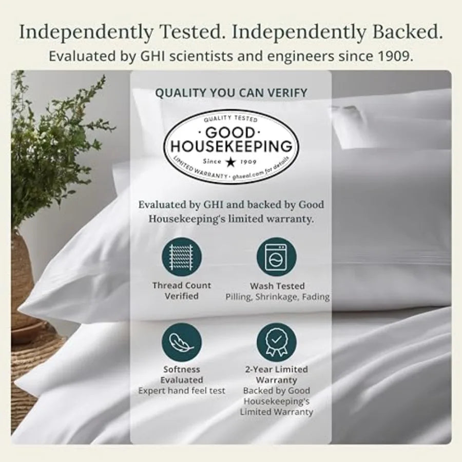 Soft Deep Pocket Fitted Sheet With Smooth Sateen Weave