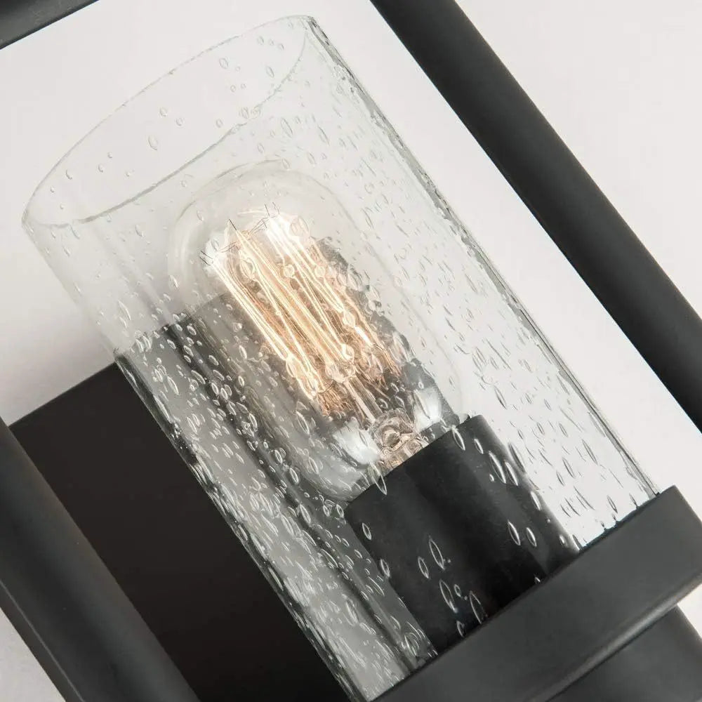 Industrial Vintage Glass Wall Sconce with Clear Glass Shade