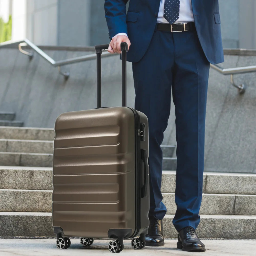 Hardshell ABS Luggage With Spinner Wheels And Packing Cubes