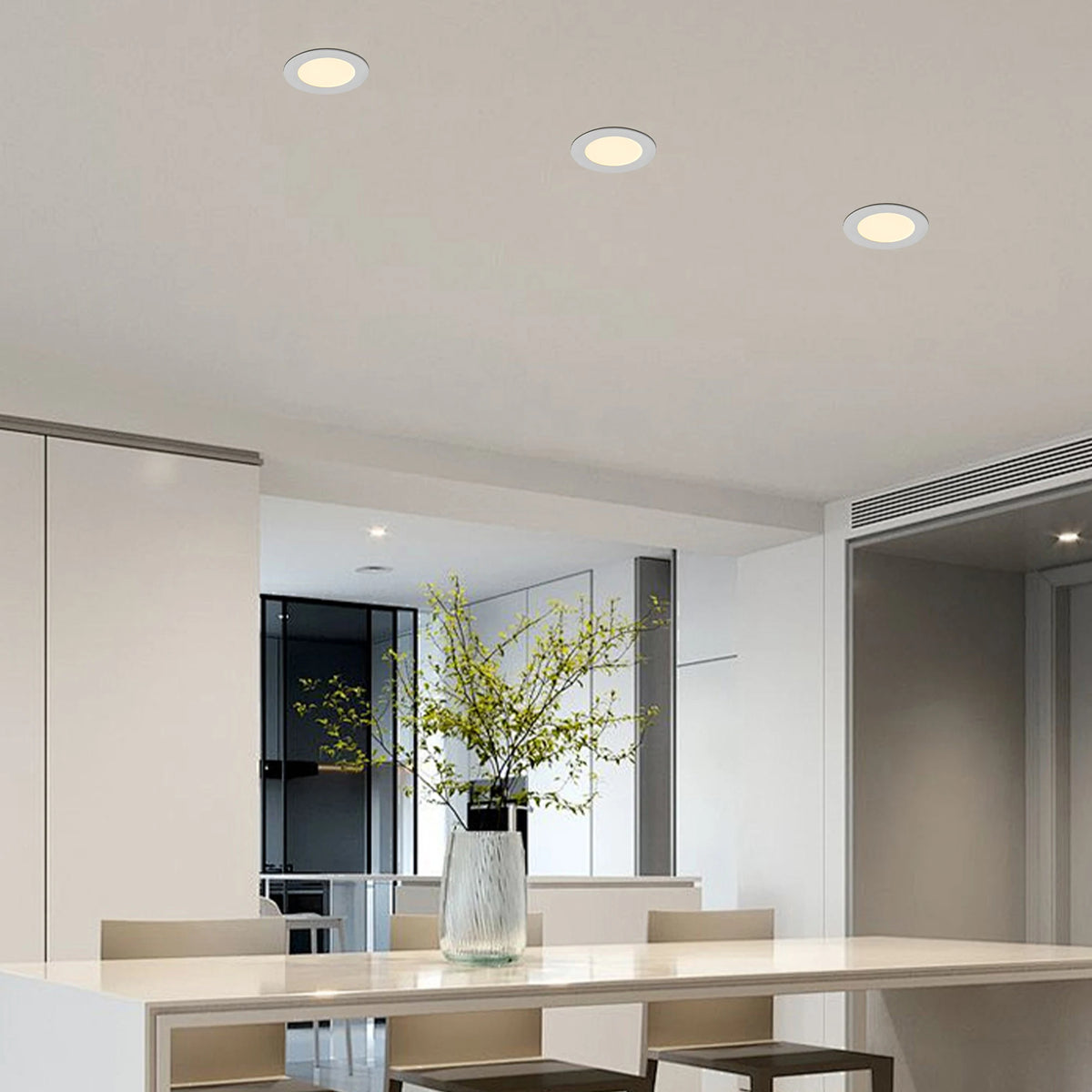 ARLGSITE Dimmable Recessed LED Ceiling Lights With Junction Box