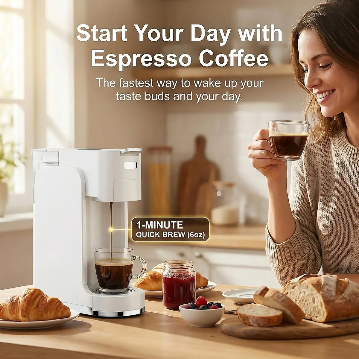 Four In One Hot And Iced Coffee Maker With Espresso Options