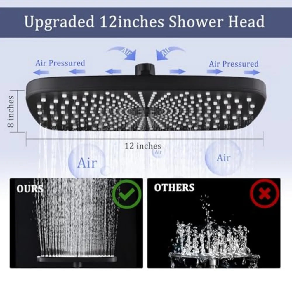 Dual Showerhead And Handheld Combo With Four Spray Modes