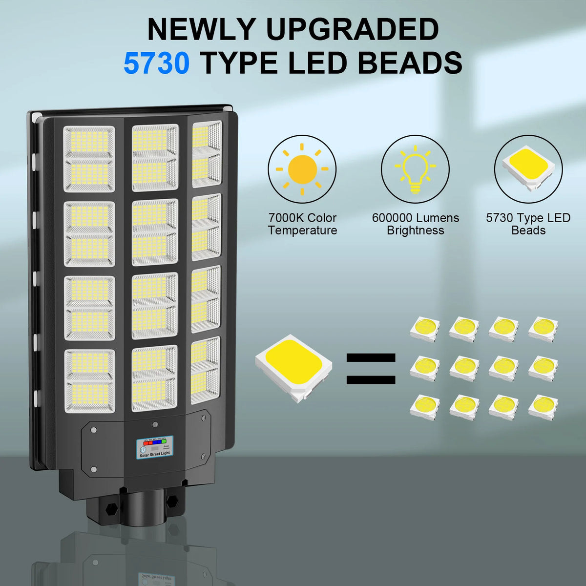 Solar LED Street Lights With Motion Sensor And Remote Control