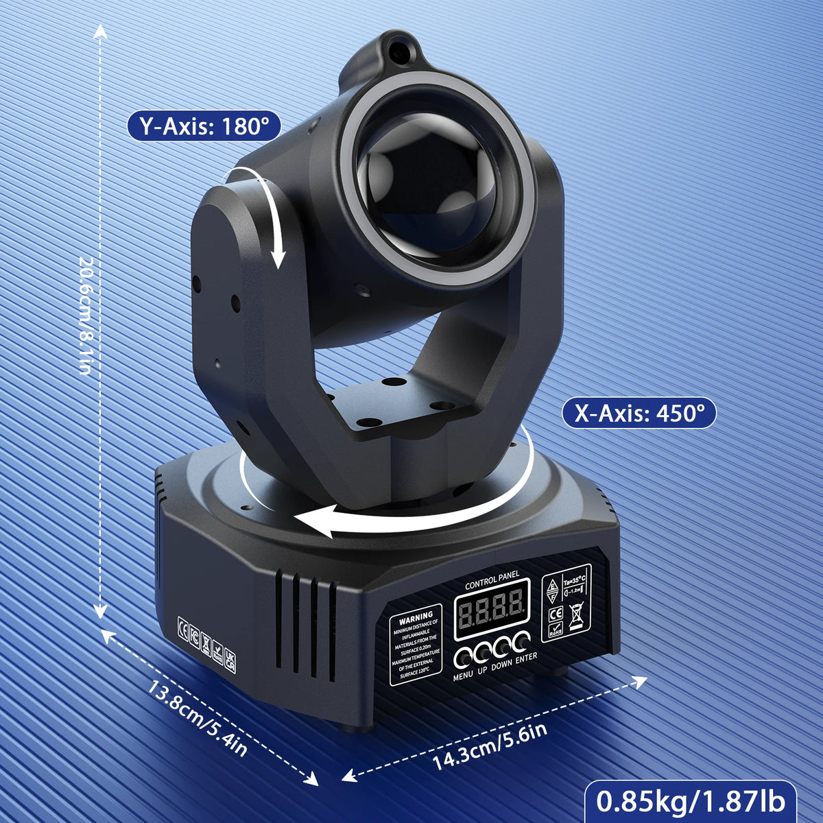 U'King LED Moving Head Spot Beam DMX Stage Lighting Effect