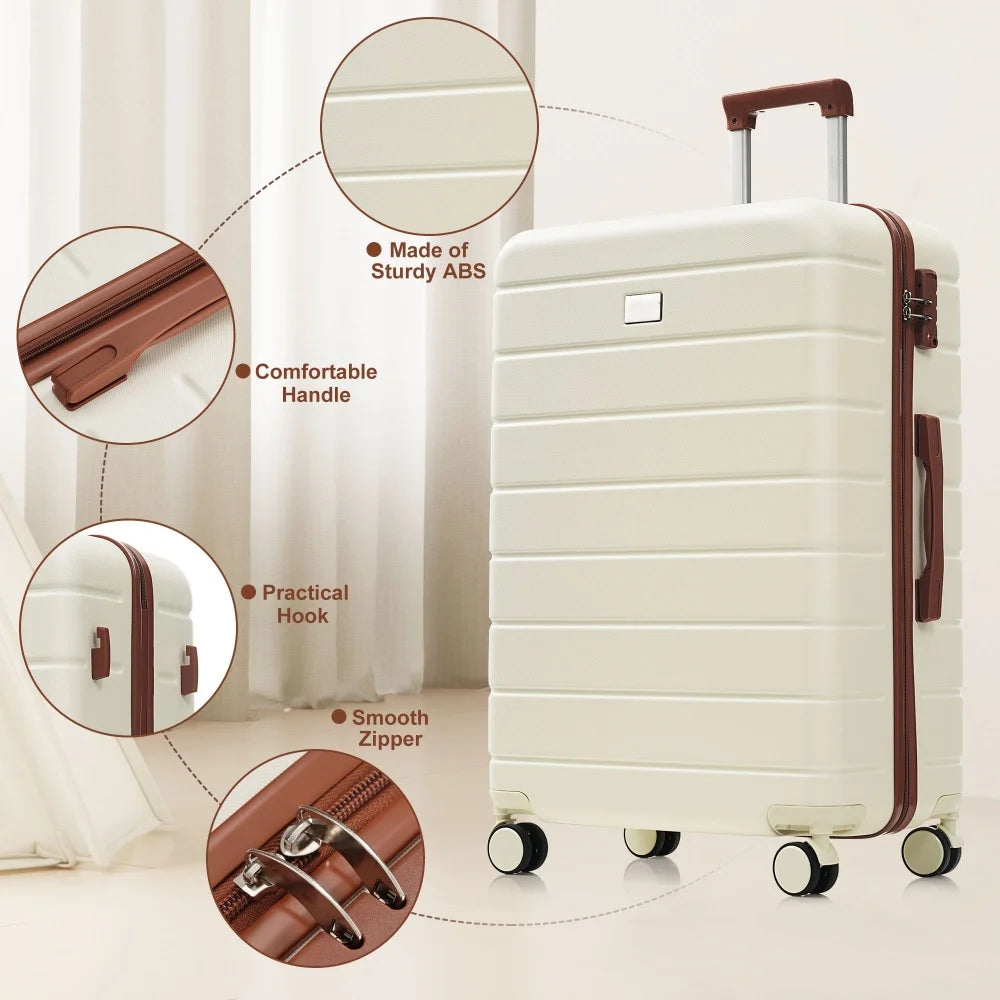 Hardside Luggage Set With TSA Lock And Travel Duffel