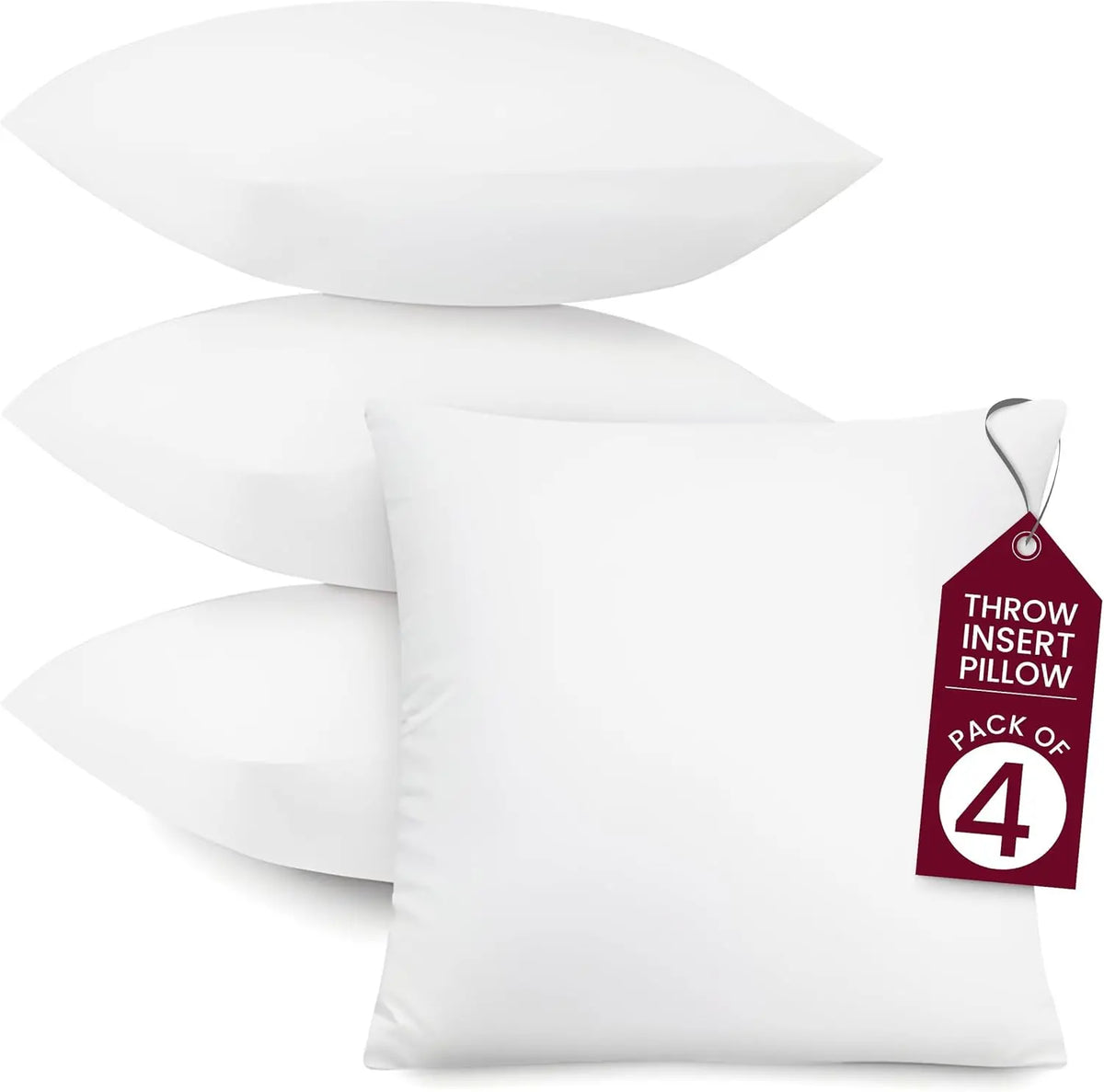 LDC Lux Decor Collection Soft Supportive Throw Pillow Inserts