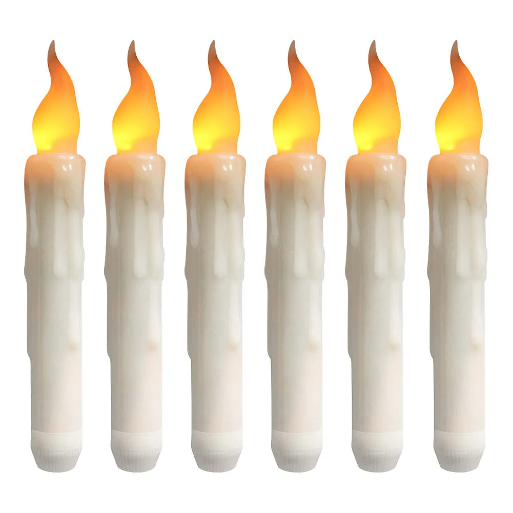 LED Flameless Taper Candles for Weddings and Home Decor