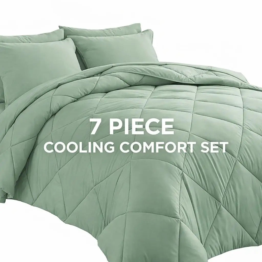 Reversible Microfiber Comforter Set With Soft All Season Bedding