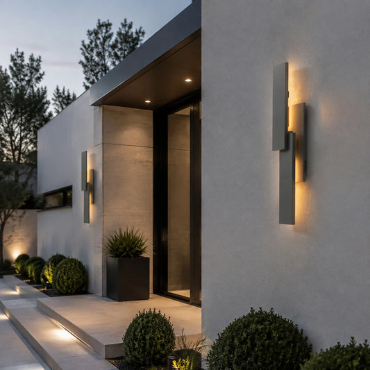 Dimmable LED Smart Outdoor Aluminum Wall Light Fixture