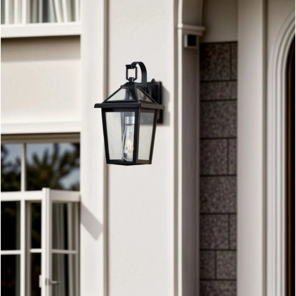 Dusk to Dawn Waterproof Outdoor Wall Light With Tempered Glass