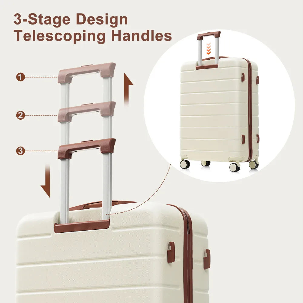 Hardside Luggage Set With TSA Lock And Travel Duffel