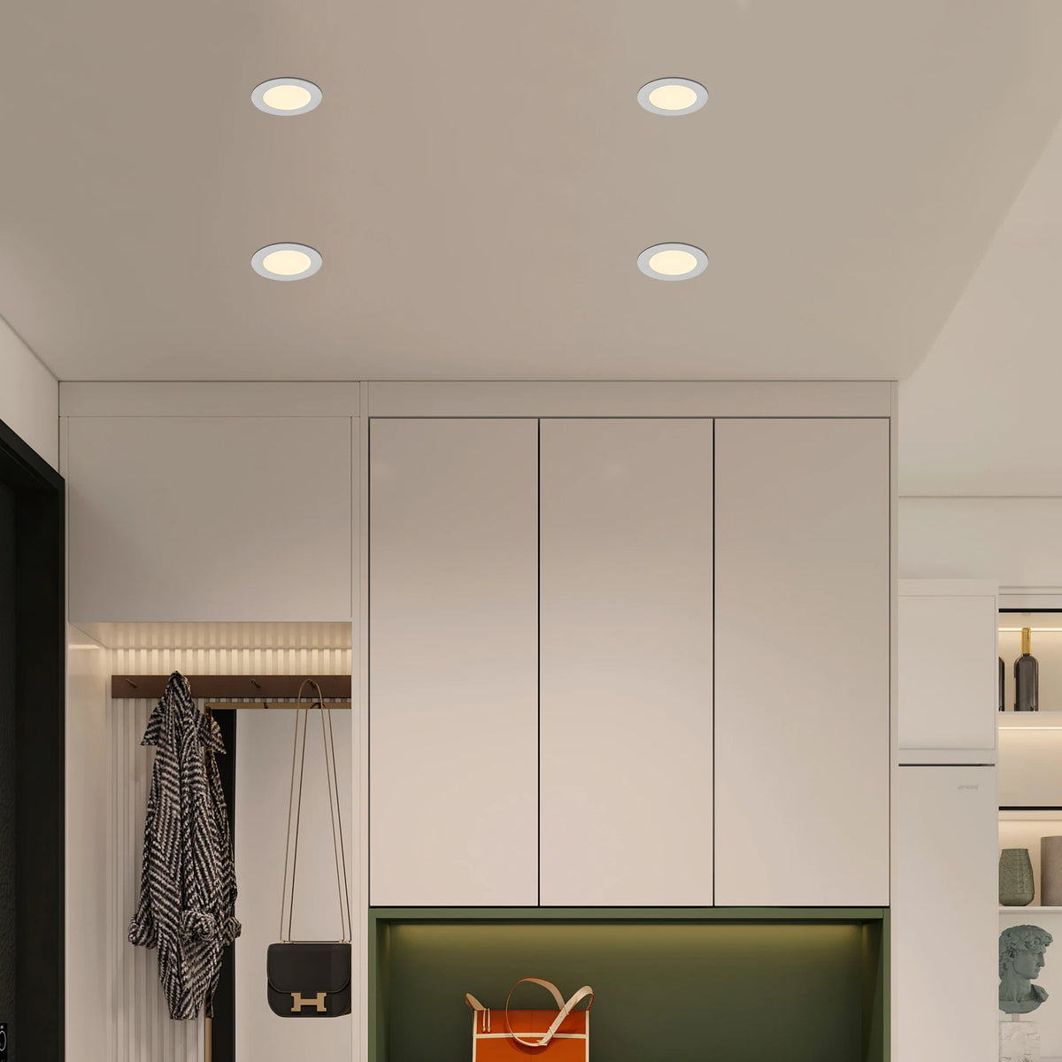 ARLGSITE Dimmable Recessed LED Ceiling Lights With Junction Box