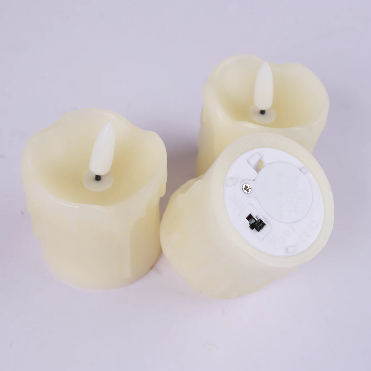 6Pc Real Wax Coated LED Tea Light Candle with Remote Timer 300+Hour Realistic Black Wick Battery Operated Candles for Wedding Christmas Table Decor