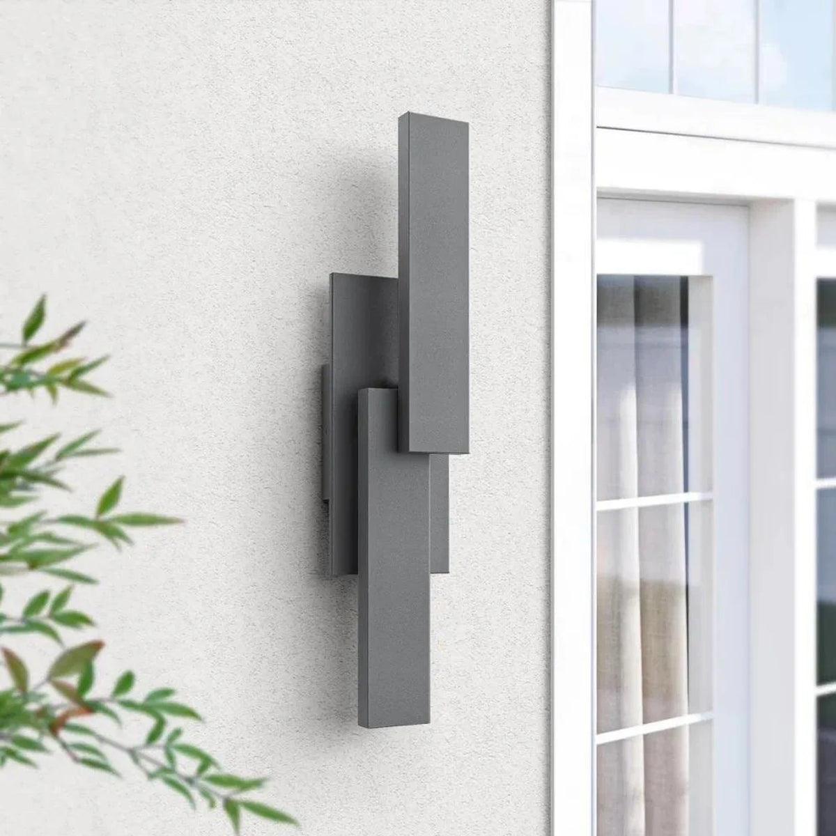 Dimmable LED Smart Outdoor Aluminum Wall Light Fixture
