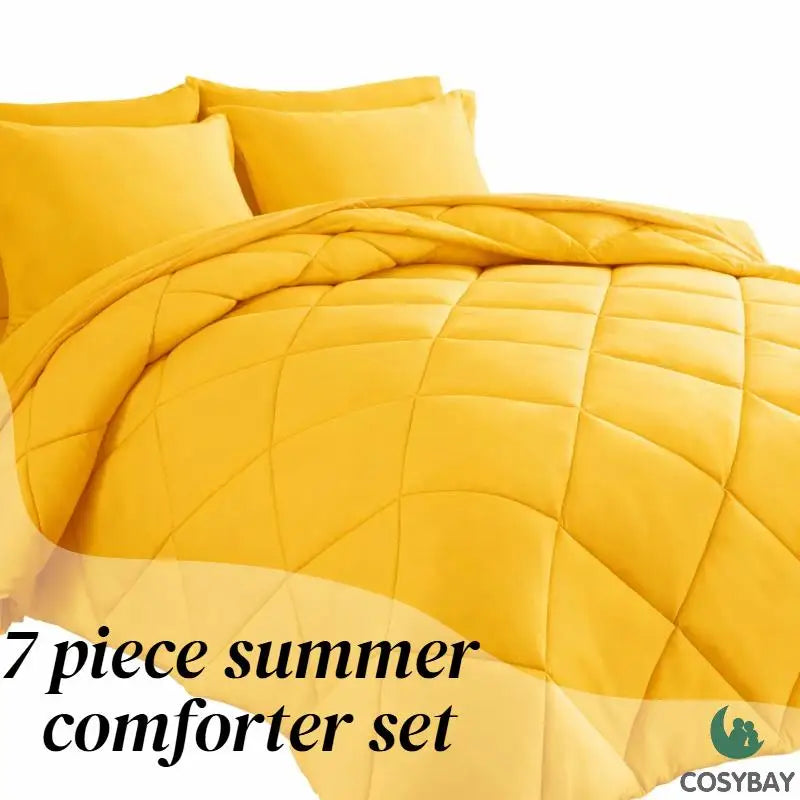 Reversible Microfiber Comforter Set With Soft All Season Bedding
