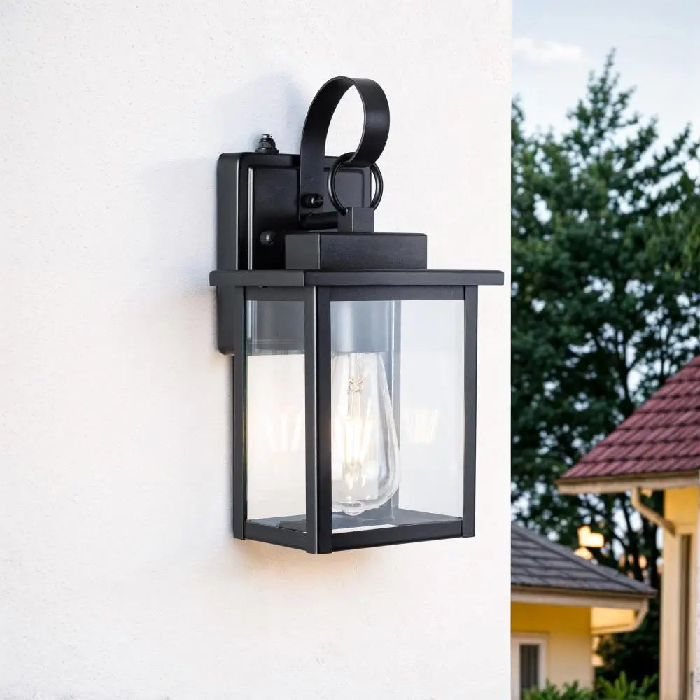 Outdoor Dusk To Dawn LED Wall Light With Tempered Glass